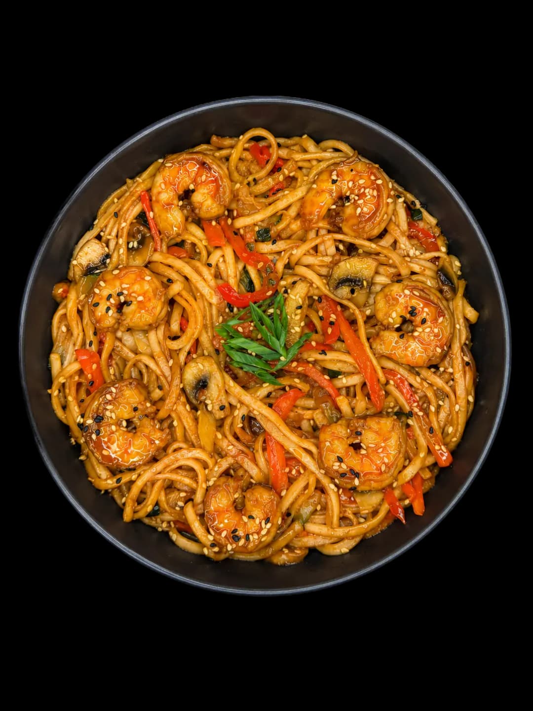Udon with shrimp