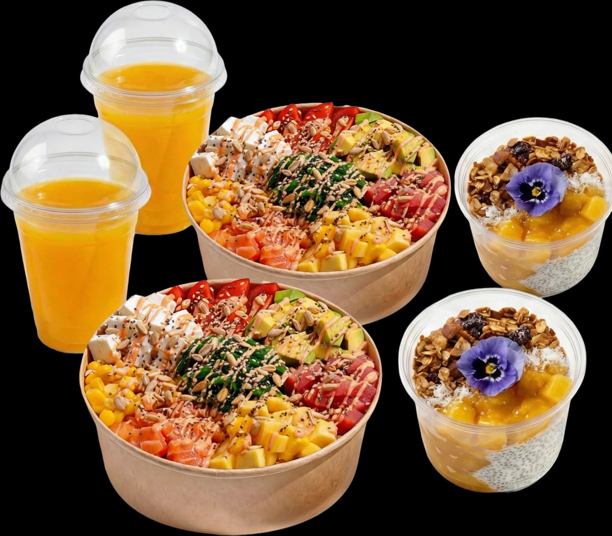 2 Tiki God + 2 Чиа Манго + 2 Фреша