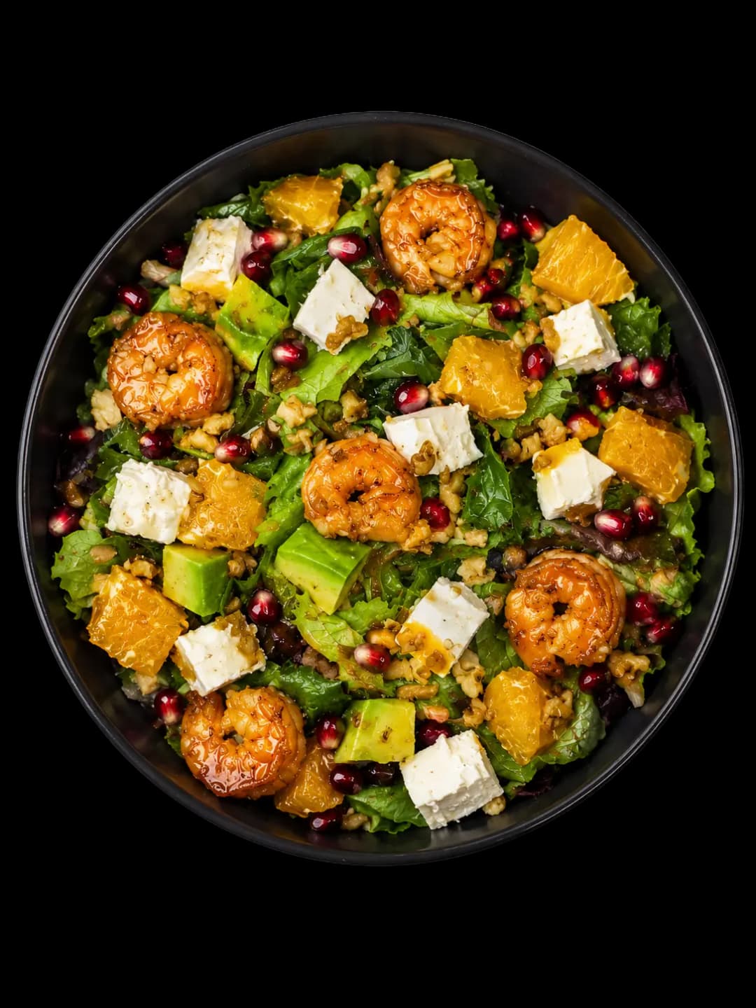 Shrimp and orange salad